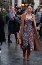MYLEENE KLASS Arrives at Global Radio Studios in London 11/18/2023