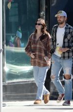 NATALIE JOY and Nick Viall Out Shopping at Crate & Barrel in Beverly Hills 11/12/2023