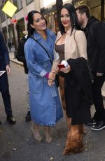 NIKKI and BRIE BELLA Leaves NBC Studios in New York 11/14/2023