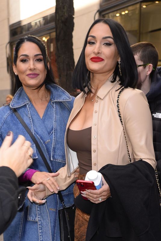 NIKKI and BRIE BELLA Leaves NBC Studios in New York 11/14/2023