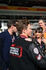 NINA DOBREV and PARIS HILTON at F1 Grand Prix of Las Vegas 11/18/2023