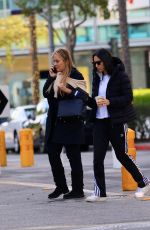 NOOR ALFALLAH Out for Coffee with Her Mom in Beverly Hills 11/26/2023