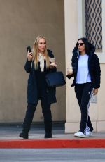 NOOR ALFALLAH Out for Coffee with Her Mom in Beverly Hills 11/26/2023