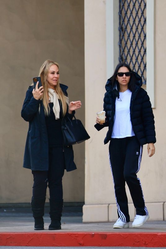 NOOR ALFALLAH Out for Coffee with Her Mom in Beverly Hills 11/26/2023