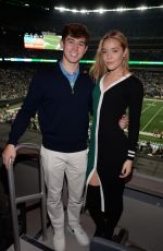 OLIVIA PONTON at the Los Angeles Chargers v New York Jets Game at MetLife Stadium in New Jersey 11/06/2023