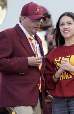 OLIVIA RODRIGO at NCAA Football Game Between USC Trojans and UCLA Bruins in Los Angeles 11/18/2023