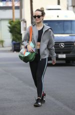 OLIVIA WILDE at a Gym in Stidio City 11/16/2023