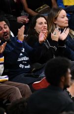 OLIVIA WILDE at LA Lakers vs Portland Trail Blazers Game in Los Angeles 11/12/2023