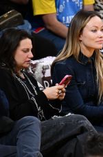 OLIVIA WILDE at LA Lakers vs Portland Trail Blazers Game in Los Angeles 11/12/2023