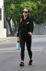 OLIVIA WILDE Leaves a Gym Post-date Night with Chris Rock 11/13/2023