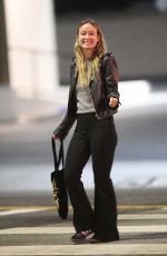 OLIVIA WILDE Out with Friends at Little Doms Restaurant in Los Feliz 11/01/2023
