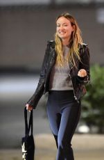 OLIVIA WILDE Out with Friends at Little Doms Restaurant in Los Feliz 11/01/2023