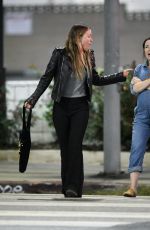 OLIVIA WILDE Out with Friends at Little Doms Restaurant in Los Feliz 11/01/2023