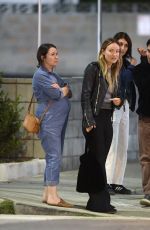 OLIVIA WILDE Out with Friends at Little Doms Restaurant in Los Feliz 11/01/2023