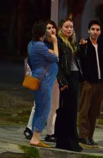 OLIVIA WILDE Out with Friends at Little Doms Restaurant in Los Feliz 11/01/2023