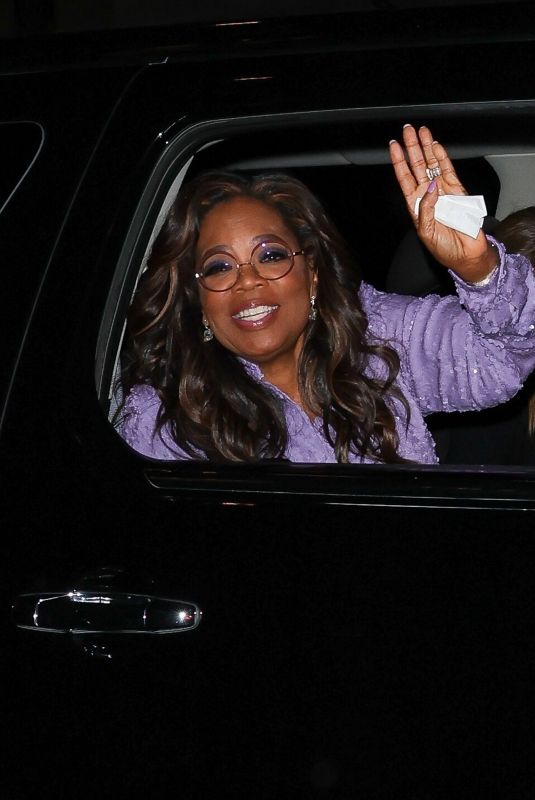 OPRAH WINFREY Leaves Variety’s Womens Event in Hollywood 11/16/2023