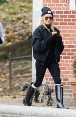 PAMELA ANDERSON Out with a Friend in Central Park in New York 11/04/2023