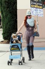 PHOEBE PRICE at SAG Strike in Los Angeles 11/07/2023