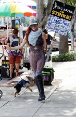 PHOEBE PRICE at SAG Strike in Los Angeles 11/07/2023