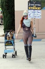 PHOEBE PRICE at SAG Strike in Los Angeles 11/07/2023