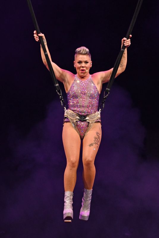 PINK Performs at Trustfall Tour at The Amerant Bank Arena in Sunrise 11/15/2023