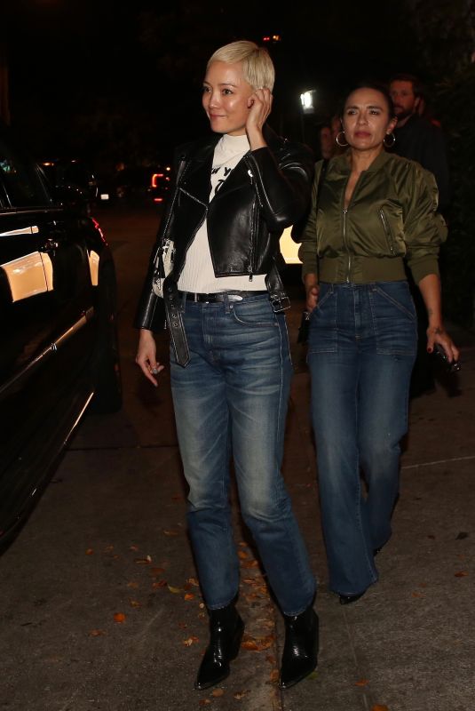 POM KLEMENTIEFF Arrives at Gucci After-party at Chateau Marmont in Los Angeles 11/04/2023
