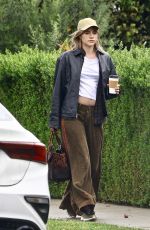 Pregnant SUKI WATERHOUSE Out Visiting a Friend in Los Angeles 11/15/2023