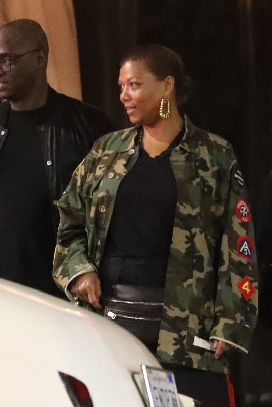 QUEEN LATIFAH and EBONI NICHOLS Leaves Bird Streets Club in West Hollywood 11/26/2023