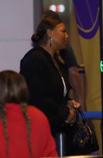 QUEEN LATIFAH Arrives at Lakers Game at Crypto.com Arena in Los Angeles 11/22/2023