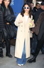 RACHEL ZEGLER Arrives to Promotes The Hunger Games: The Ballad of Songbirds & Snakes at Good Morning America in New York 11/02/2023
