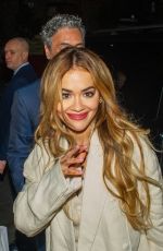 RITA ORA and  Taika Waititi Leaves Ham Yard Bar & Restaurant in London 11/22/2023