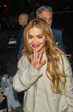 RITA ORA and  Taika Waititi Leaves Ham Yard Bar & Restaurant in London 11/22/2023