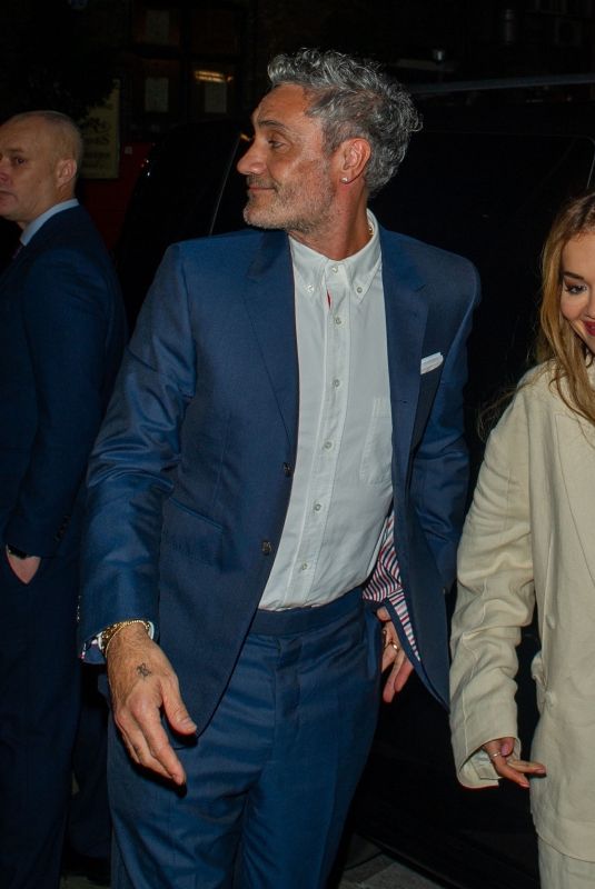 RITA ORA and  Taika Waititi Leaves Ham Yard Bar & Restaurant in London 11/22/2023