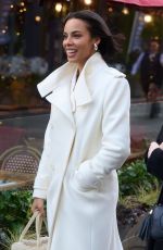 ROCHELLE HUMES Arrives at Global Radio Studios in London 11/20/2023