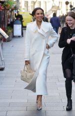 ROCHELLE HUMES Arrives at Global Radio Studios in London 11/20/2023
