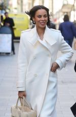 ROCHELLE HUMES Arrives at Global Radio Studios in London 11/20/2023