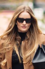 ROSIE HUNTINGTON-WHITELEY in a Saint Laurent and Phoebe Philo Outfit Out in London 11/21/2023