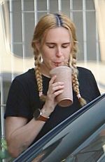 RUMER WILLIS Out for Juice in West Hollywood 11/02/2023