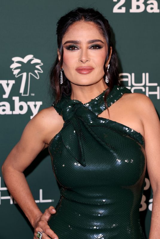 SALMA HAYEK at Baby2Baby Gala at Pacific Design Center in West Hollywood 11/11/2023