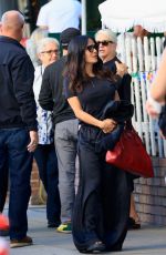 SALMA HAYEK Out for Lunch with Friends in Los Angeles 11/12/2023