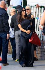 SALMA HAYEK Out for Lunch with Friends in Los Angeles 11/12/2023