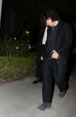 SARA GILBERT Arrives at Leonardo DiCaprio