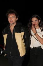SARA SAMPAIO and Ray Nicholson Night Out in Los Angeles 11/02/2023