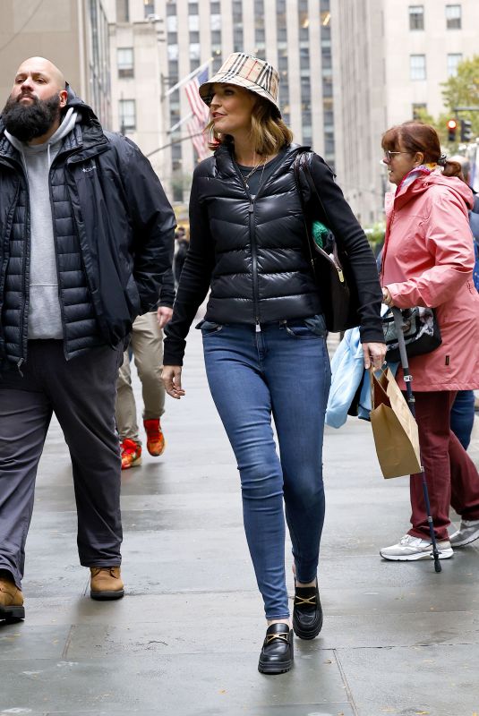SAVANNAH GUTHRIE Out and About in New York 10/30/2023