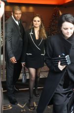 SELENA GOMEZ Leaves Her Hotel in Paris 11/26/2023