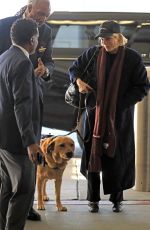 SELMA BLAIR Arrives at LAX Airport with Her Service Dog 11/01/2023