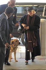 SELMA BLAIR Arrives at LAX Airport with Her Service Dog 11/01/2023