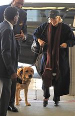 SELMA BLAIR Arrives at LAX Airport with Her Service Dog 11/01/2023