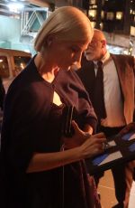 SELMA BLAIR Gives Autograph to Fan at Lincoln Center in New York 11/07/2023