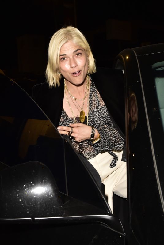 SELMA BLAIR Leaves Dinner at Craig